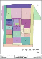 Plan des secteurs du Ramesseum 